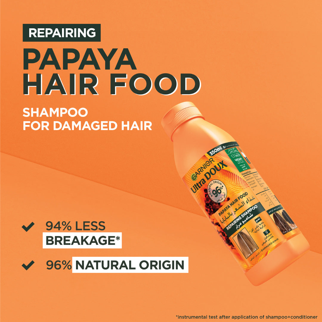 Garnier Ultra Doux Vegan Hair Food Papaya & Amla Shampoo
