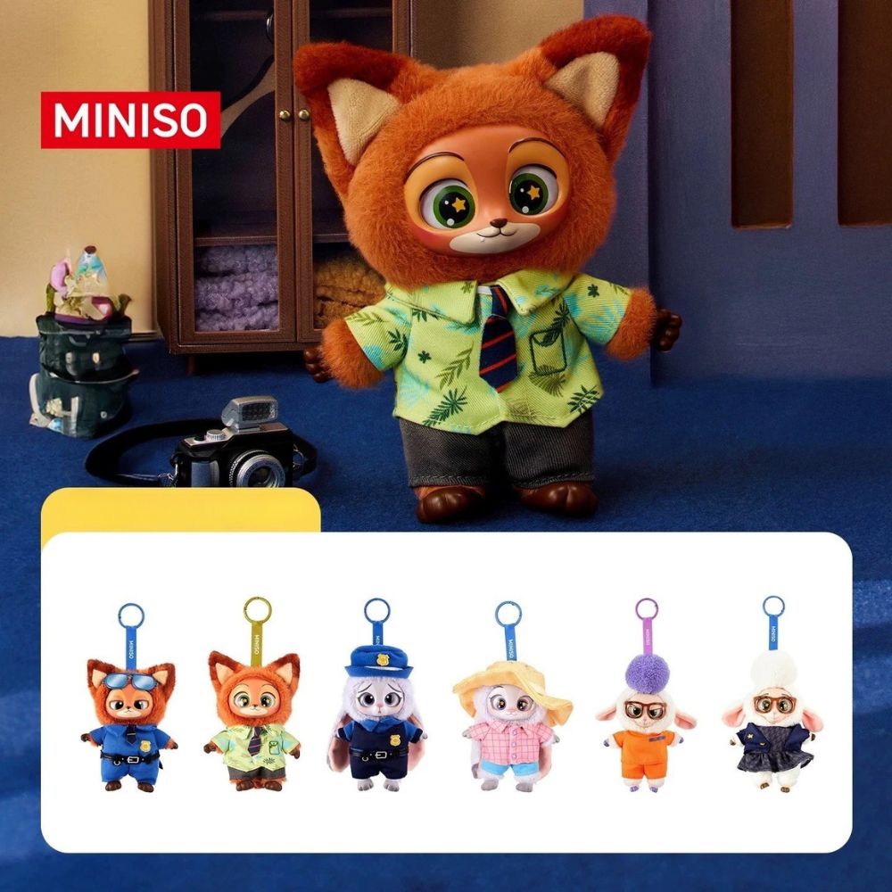 Miniso Zootopia Vinyl Plush Pendant Mystery Blind Box