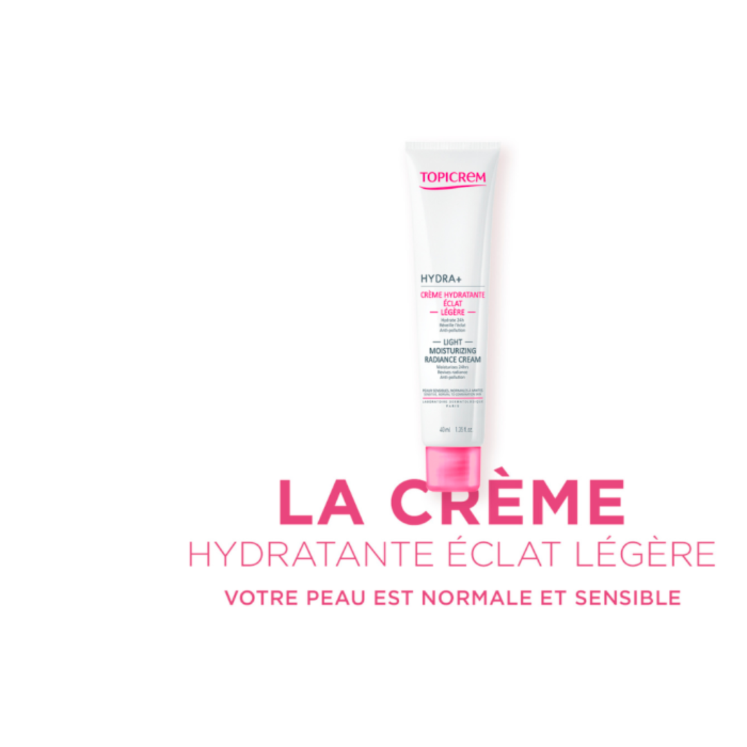 Topicrem Hydra+ Light Moisturizing Radiance Cream 40ml