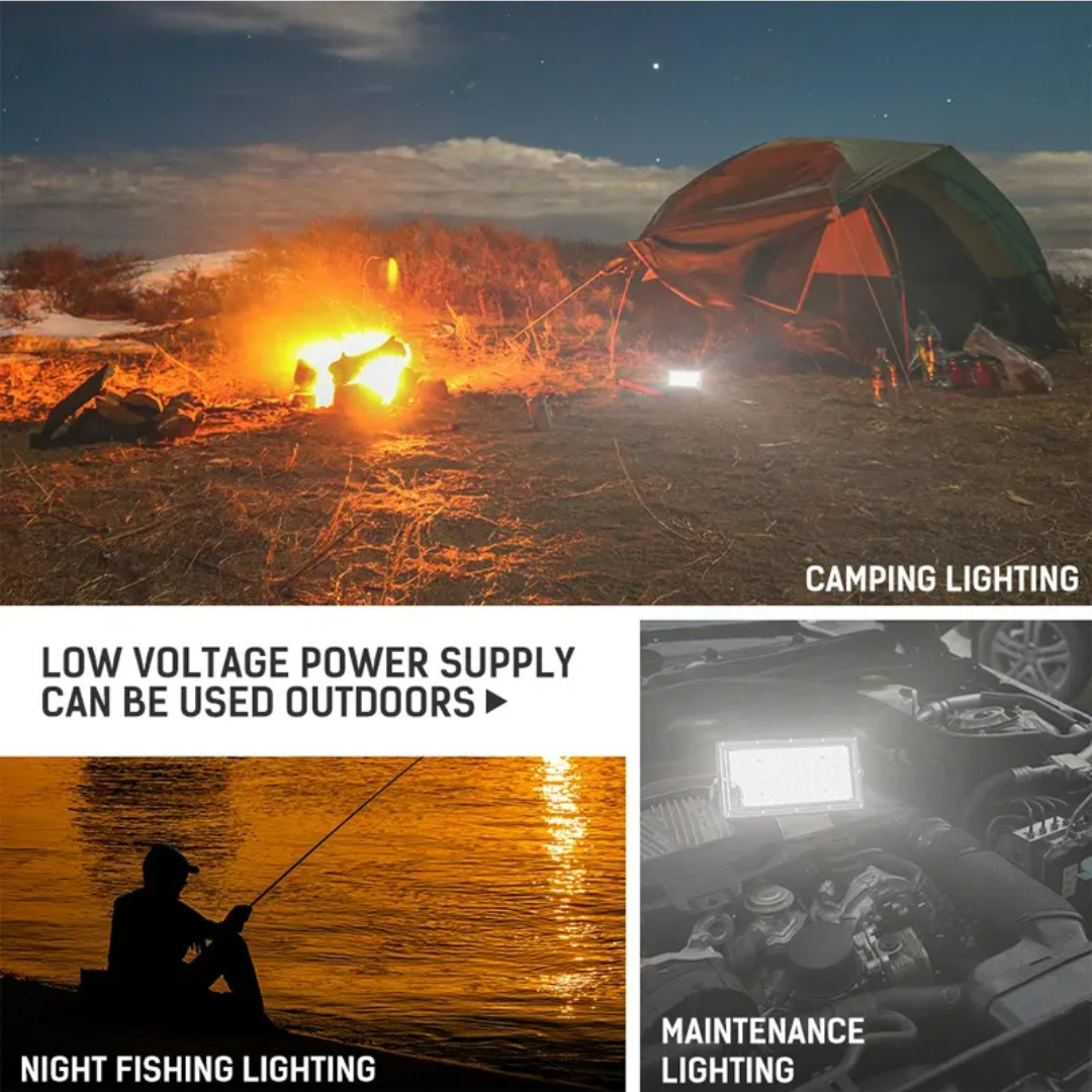 50W LED Flood Light with 120¬∞ Adjustable Angle, Waterproof White Light