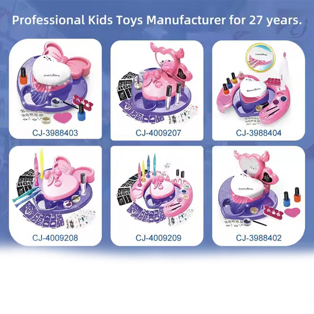 Tattoo Set With Pen Stickers Pretend Play Makeup Fashion Beauty Kit Washable Glitter