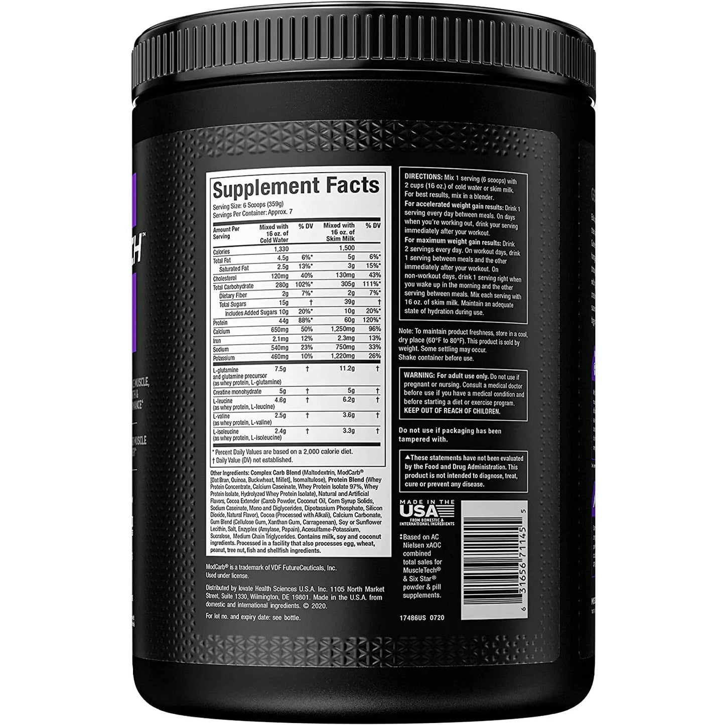 MuscleTech 100% Mass Gainer – 5.15 lbs