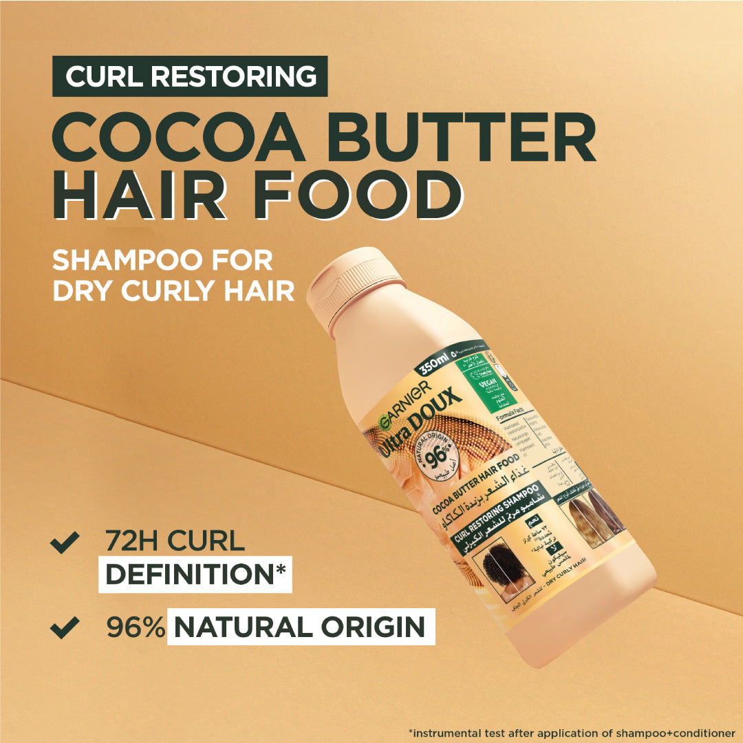 Garnier Hair Food Shampoo With Cocoa Butter 350 ml