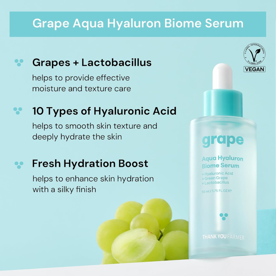 Thank You Farmer Grape Aqua Hyaluron Biome Serum