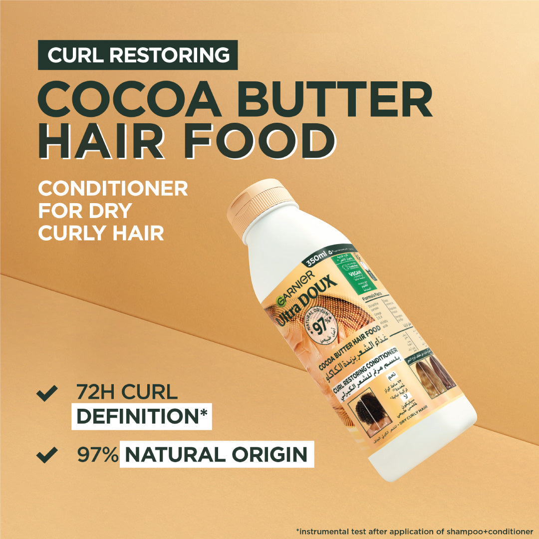 Garnier Hair Food Conditioner With Cocoa Butter 350ml