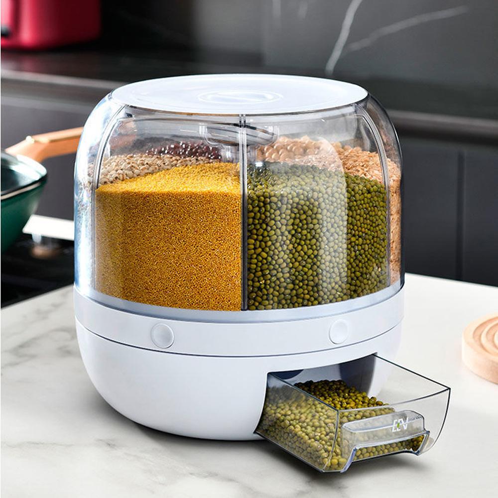 6-Grid Food Dispenser
