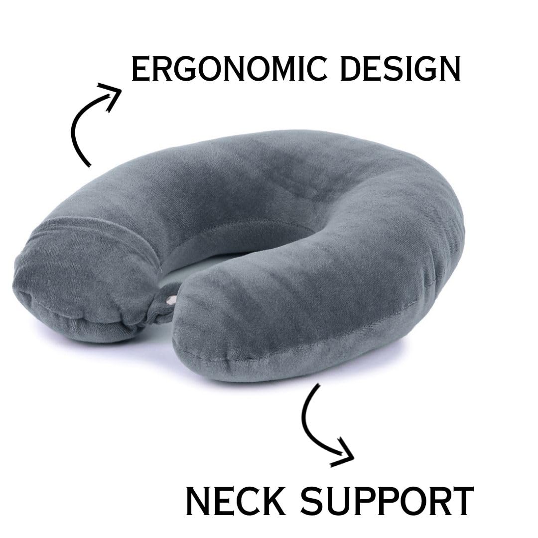 U-Shaped Travel Neck Pillow with 360-Degree Head Support
