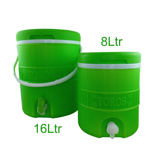 Thermos Plastic Cooler Set Of 2 Pcs 8 & 16 Ltr