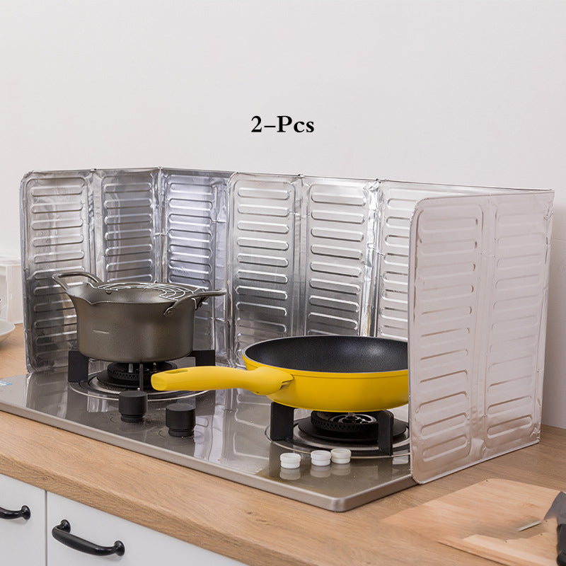 3-Sided Oil-Proof Aluminum Foil Splatter Guard 32.5x84cm
