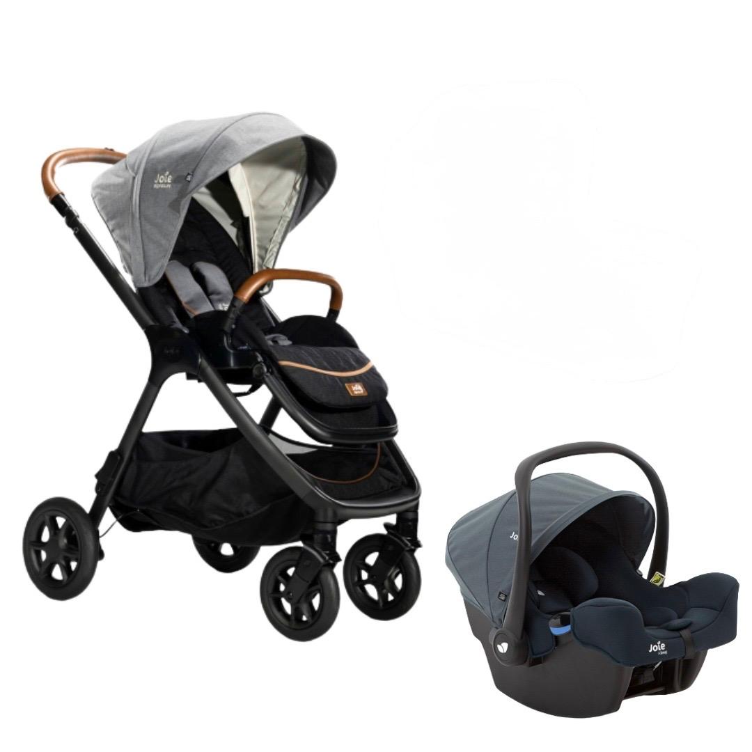 Joie - Finiti Stroller Travel System - Sprint Isofix Car Seat - Signature Carbon