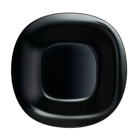 Luminarc carine black dinner plate set of 6 - 27cm