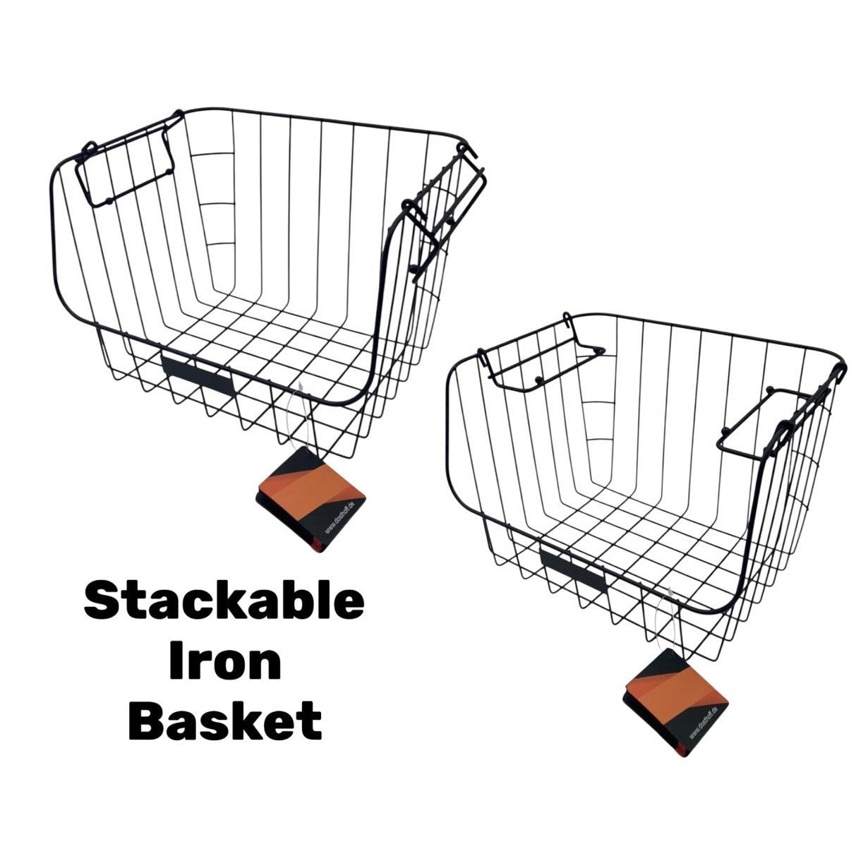 Dosthoff Stackable Iron Basket with 2 Flipping Handles