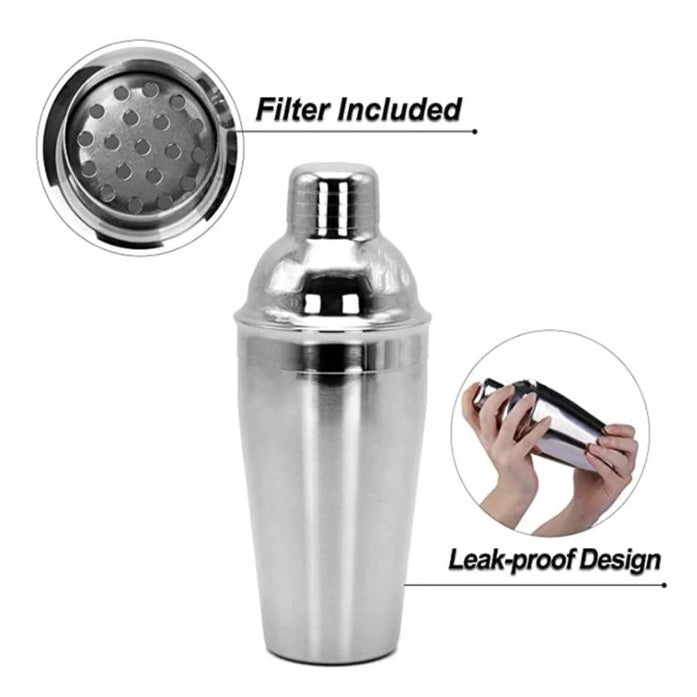 Stainless steel cocktail shaker 550 ml