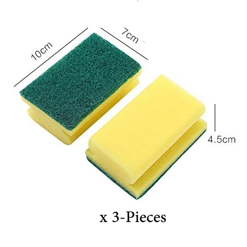 3-Pieces Foam Dish Washing Super Thick Sponge Set