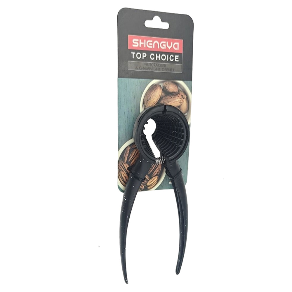 Premium Metal Corkscrew with Bottle Opener Black Granite