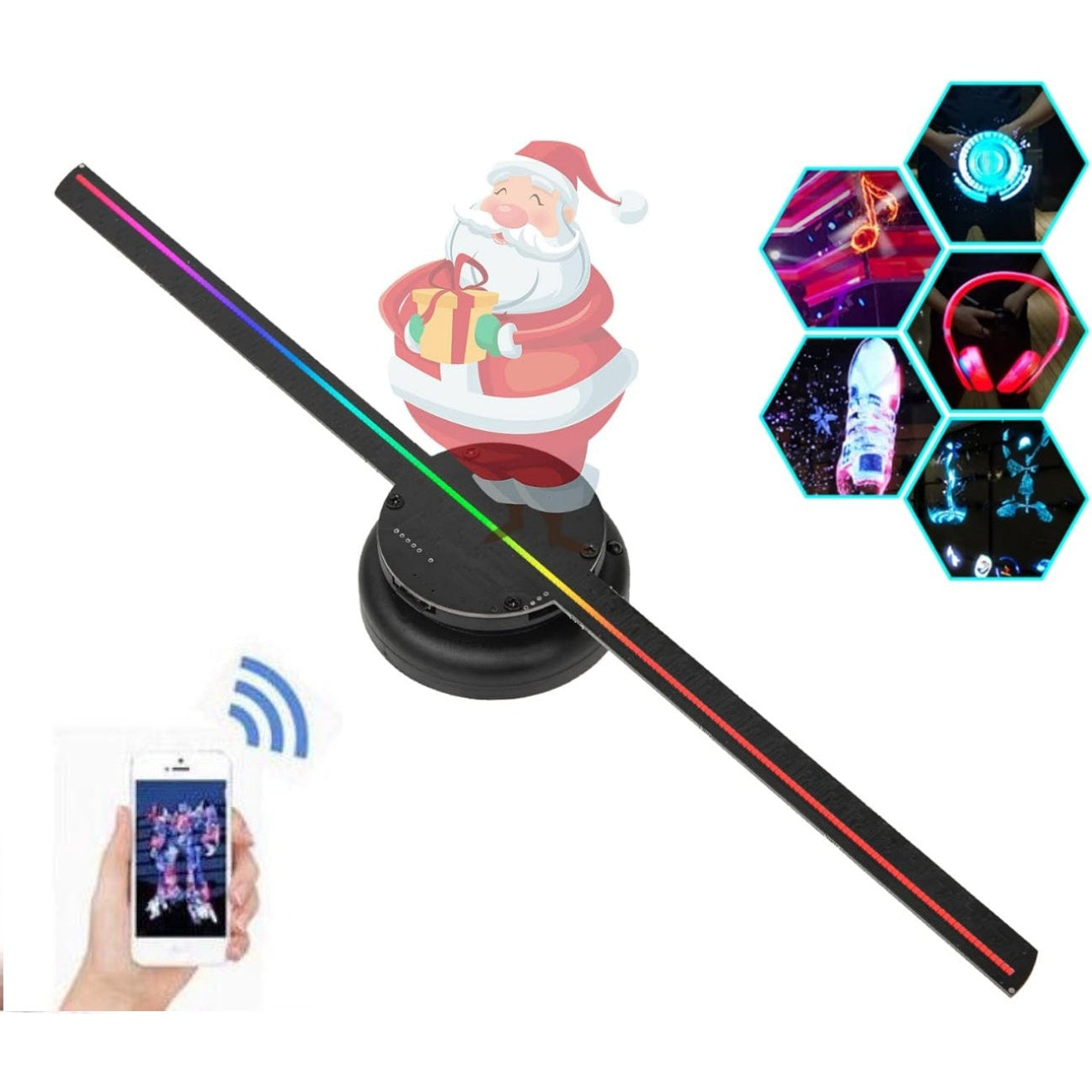 3D Hologram Fan Projector