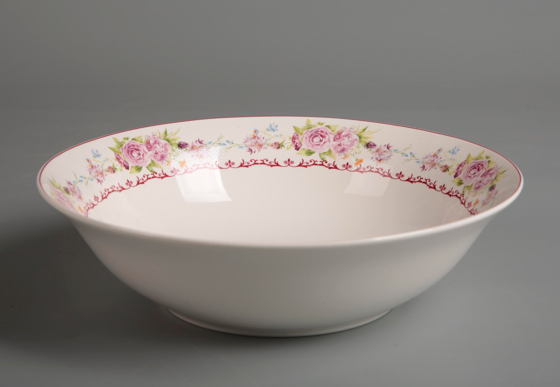 Symphony pink décor salad bowl Ø:23cm