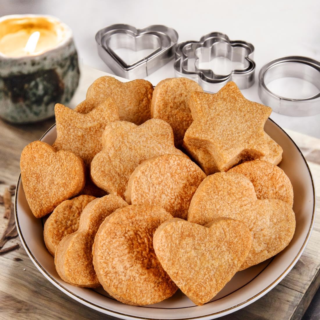Star-Shaped Plastic Cutter Set (5 PCS) for Baking