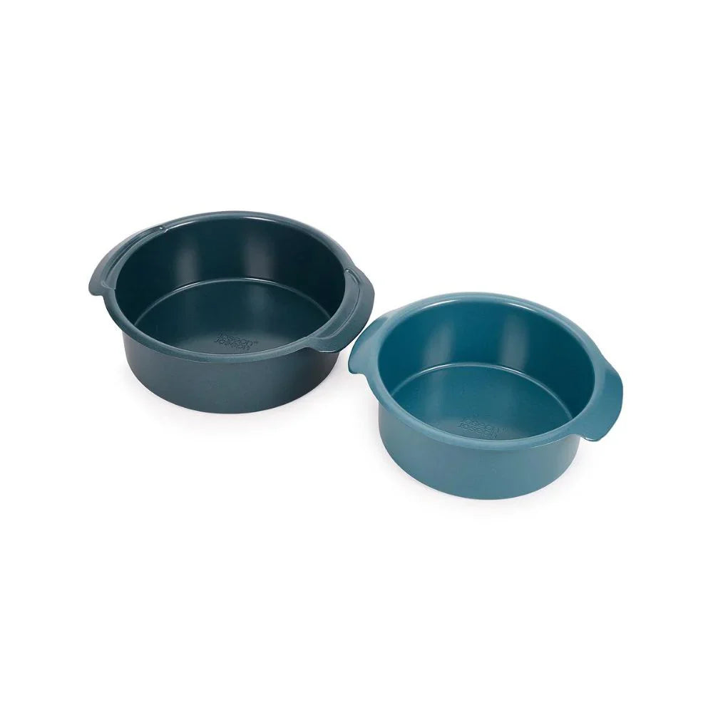 Joseph   Joseph   Nest™   Bake   Non-Stick   2-piece   Blue   Round   Cake   Tin   Set