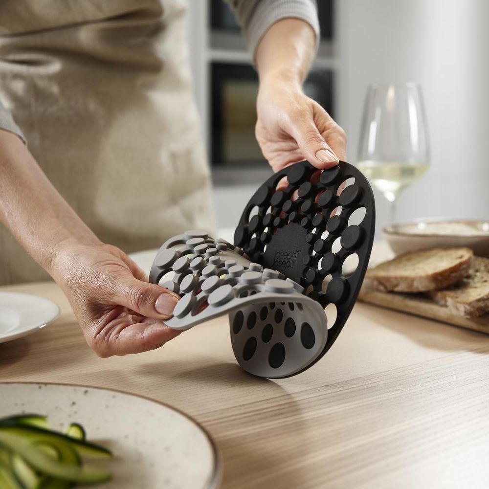 Spot-On‚Ñ¢ Set of 2 Grey Silicone Trivets - Medaid International