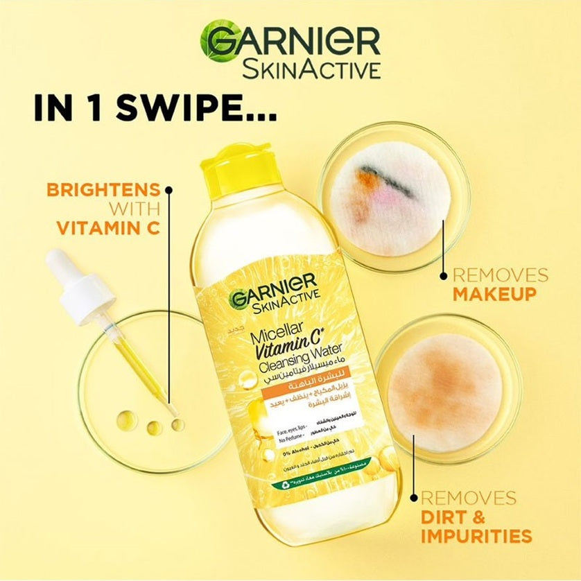 Garnier fast bright vitamin C micellar water 100ml
