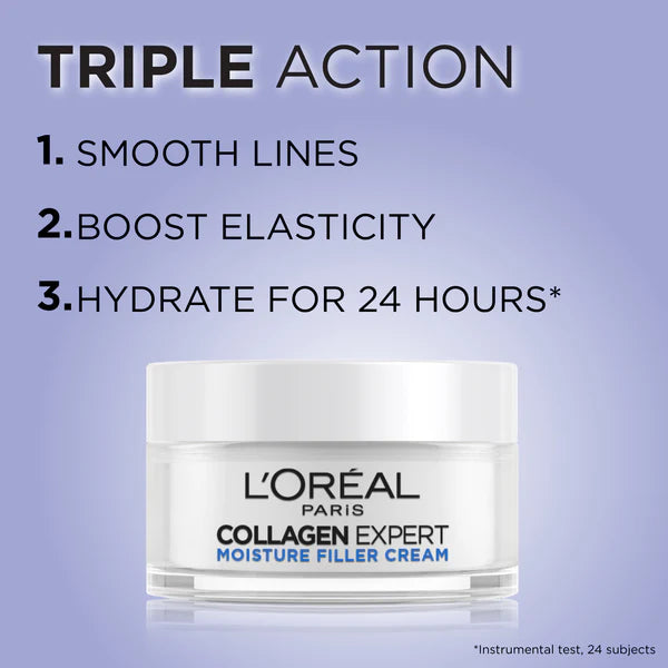 L’Oreal Paris Collagen Expert Moisture-Filling Cream, With Glycerin & Collagen Peptide Fractions 50ml