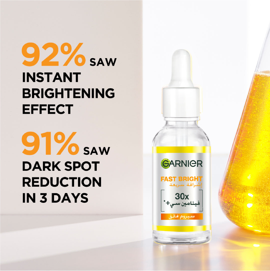 Garnier Skin Active Fast Bright Vitamin C + Niacinamide 30x Brightening Booster Serum