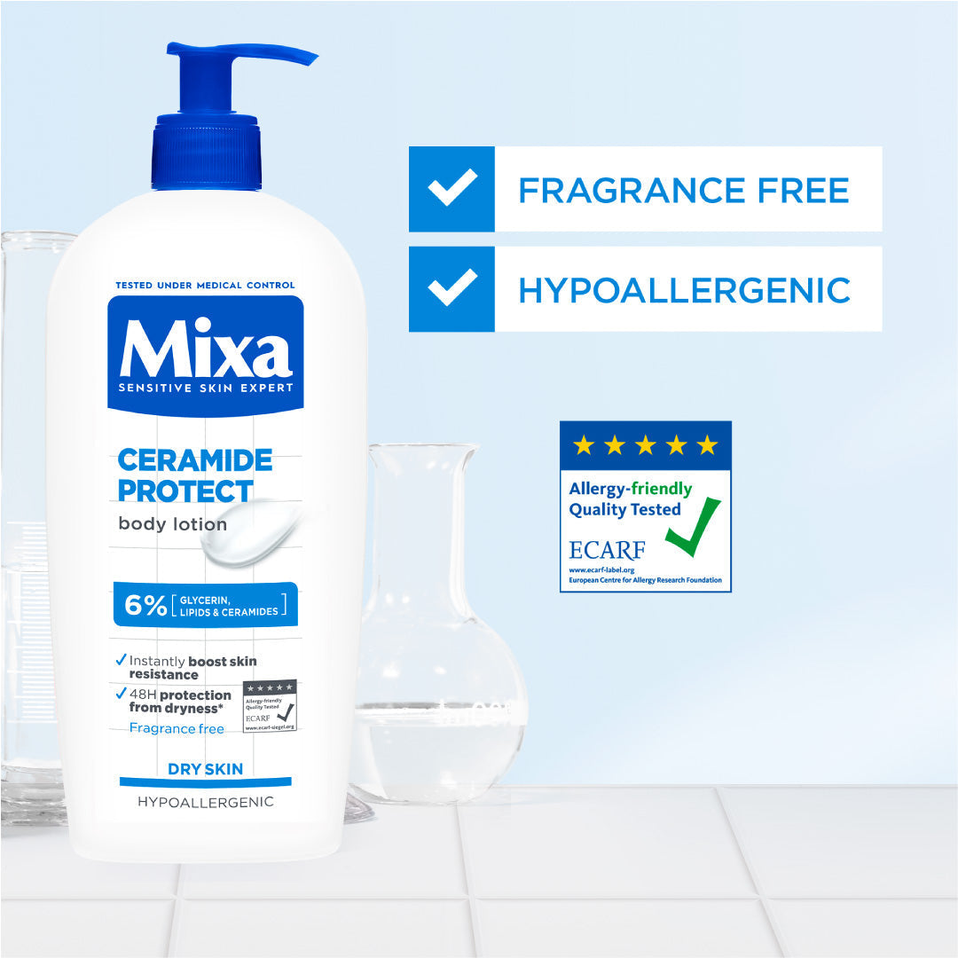 Mixa Ceramide Protect Body Lotion - For Dry, Very Dry and Sensitive Skin - 250 ml