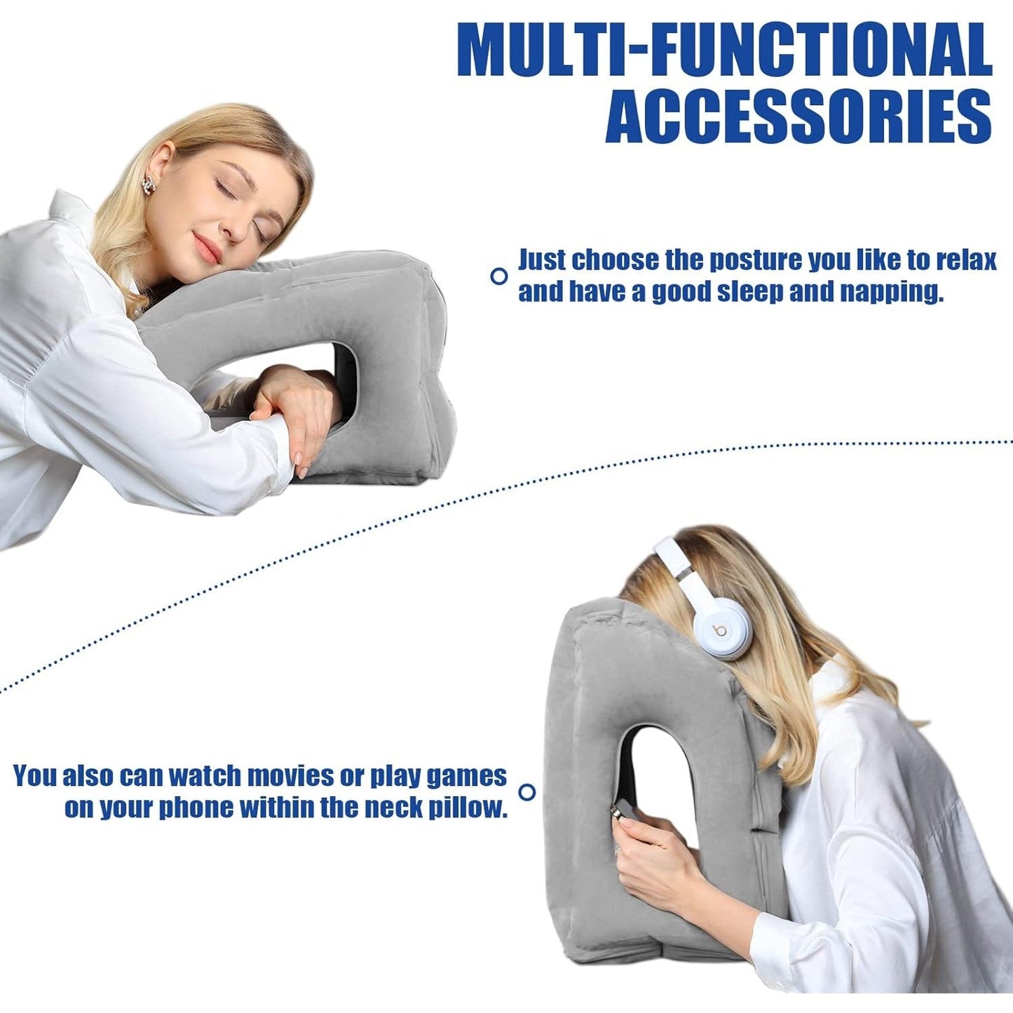 Inflatable Travel Pillow