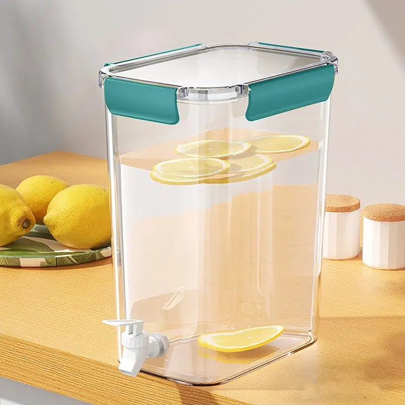 4.5 L Clear Acrylic Beverage Dispenser with Lid and Spigot Storage Bucket for Parties Birthdays Buffets Social Gatherings - Medaid International