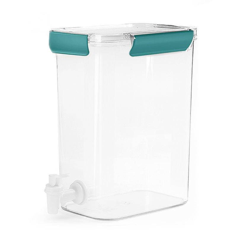 4.5 L Clear Acrylic Beverage Dispenser with Lid and Spigot Storage Bucket for Parties Birthdays Buffets Social Gatherings - Medaid International