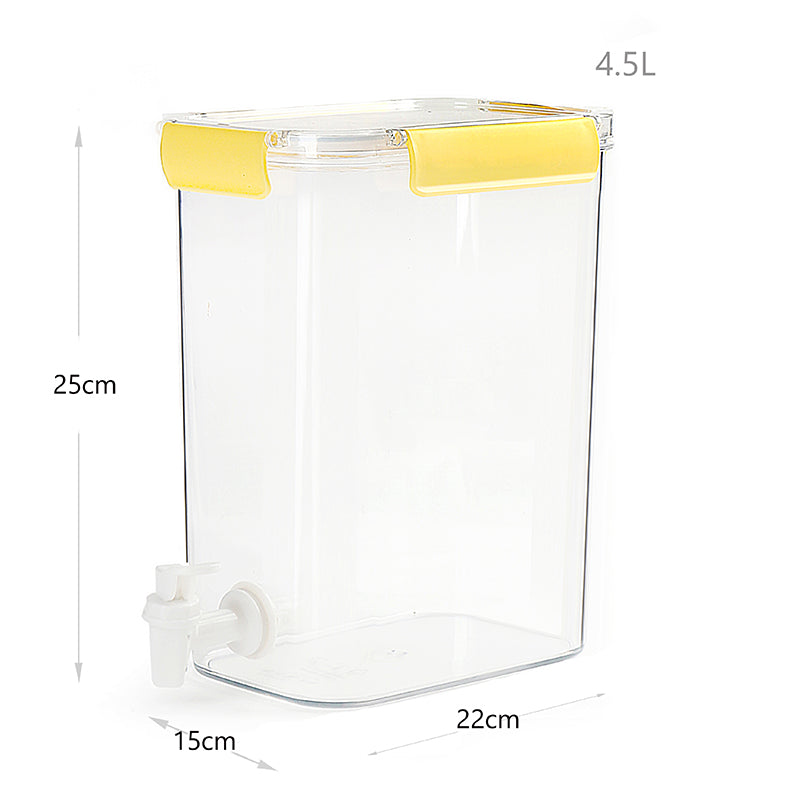 4.5 L Clear Acrylic Beverage Dispenser with Lid and Spigot Storage Bucket for Parties Birthdays Buffets Social Gatherings - Medaid International