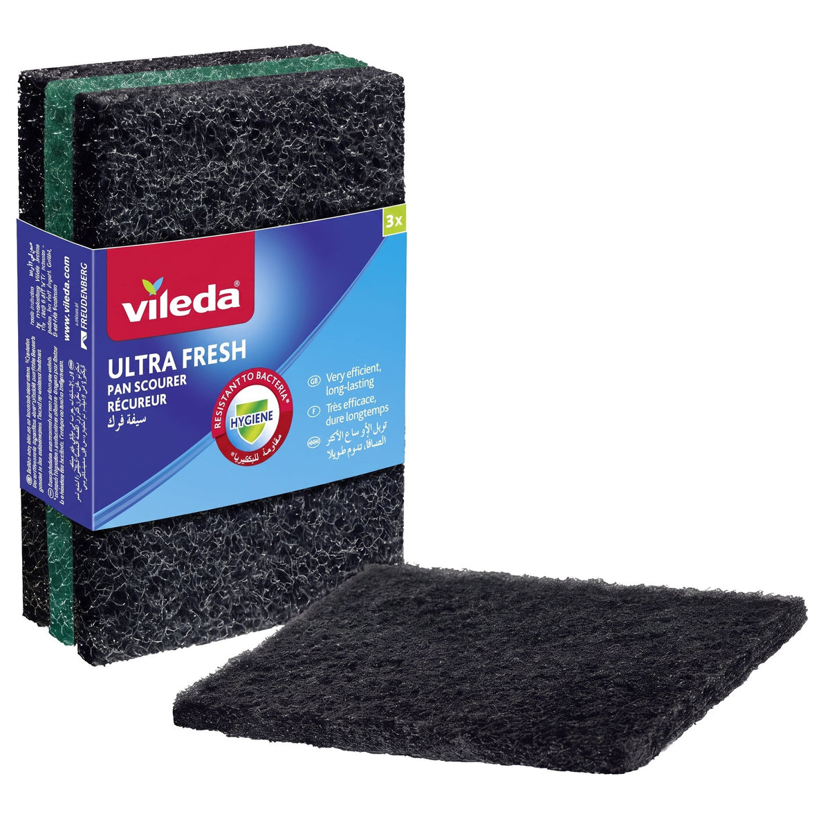 Vileda Ultra Fresh Pan Scourer, 3 Pcs