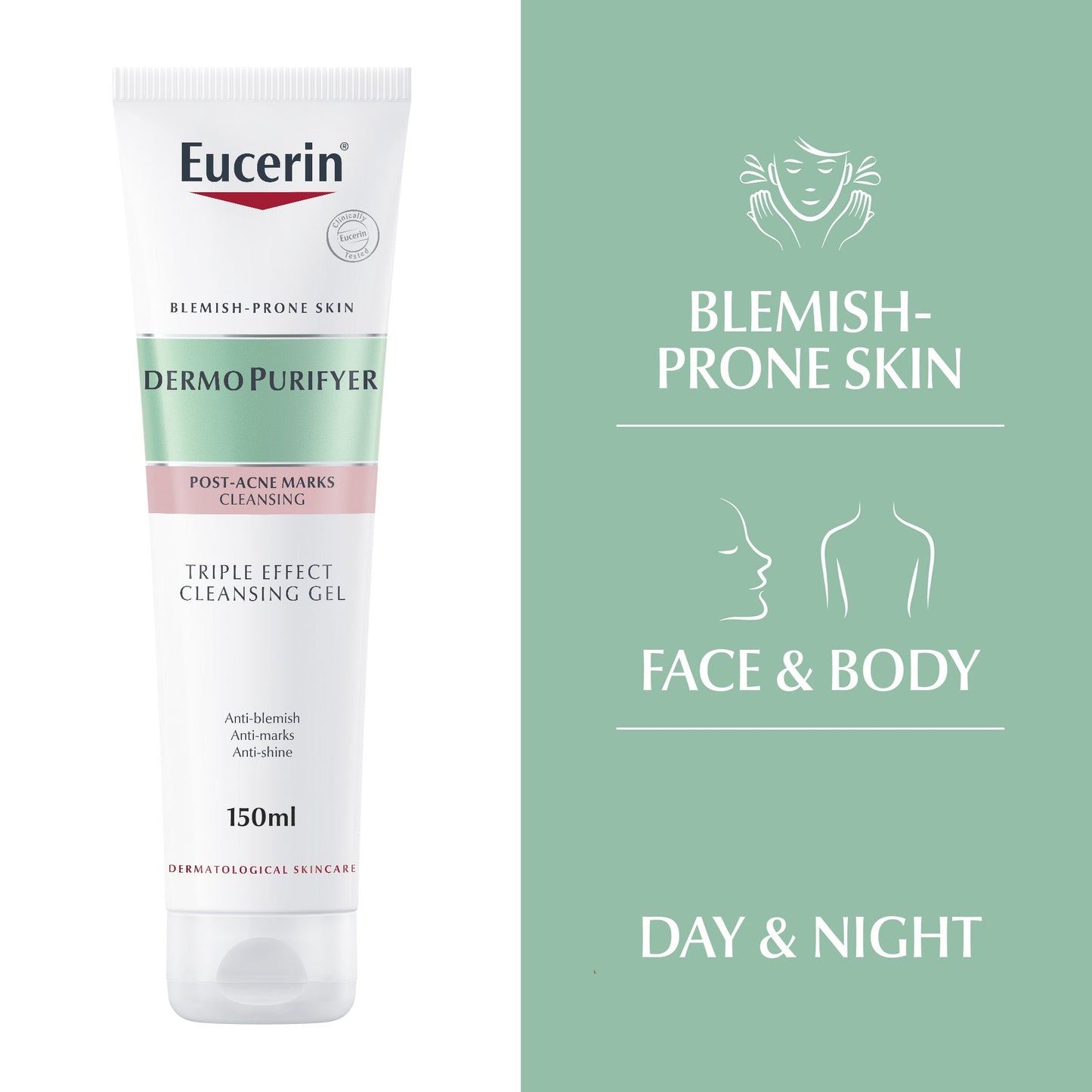 DermoPurifyer Triple Effect Face and Body Cleansing Gel