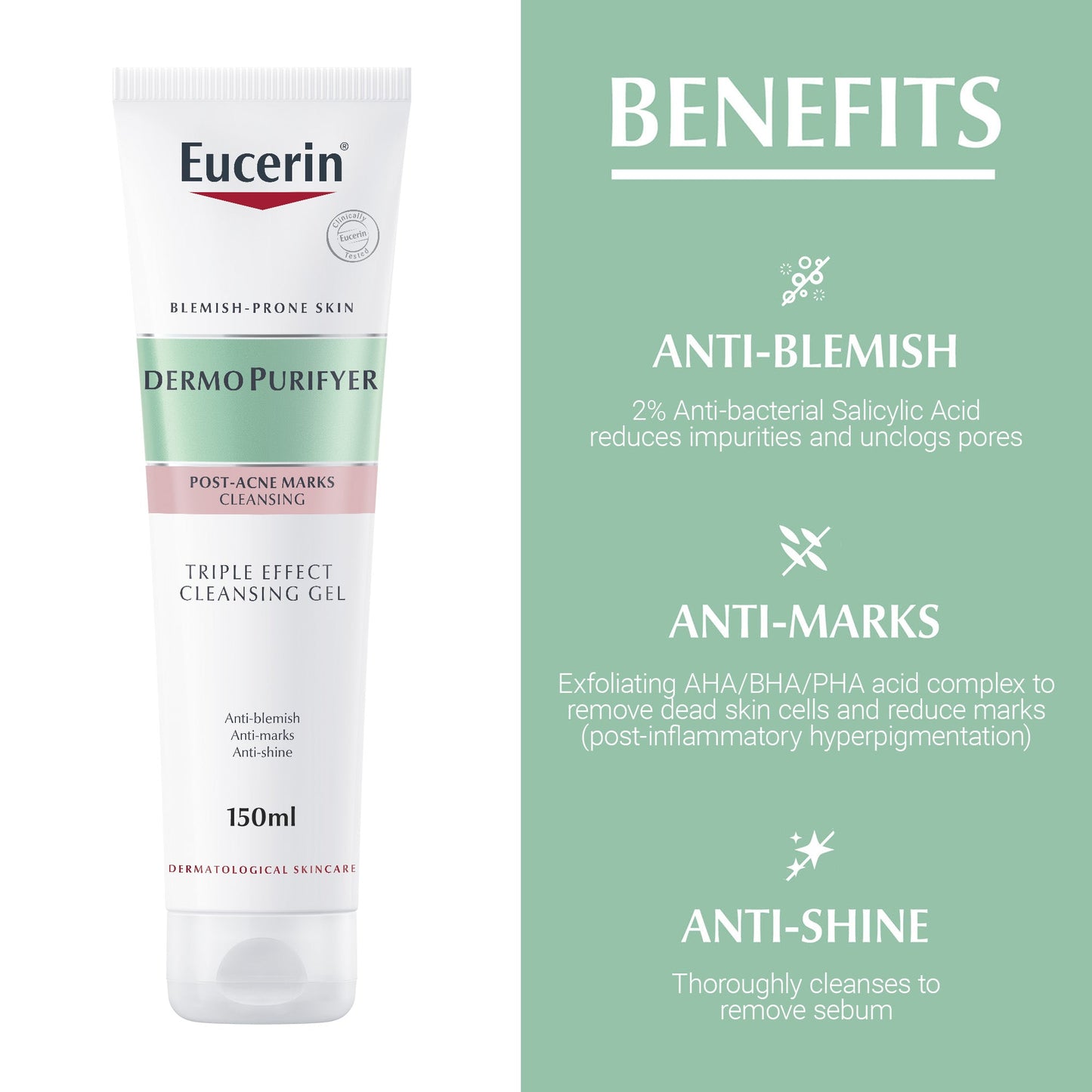 DermoPurifyer Triple Effect Face and Body Cleansing Gel