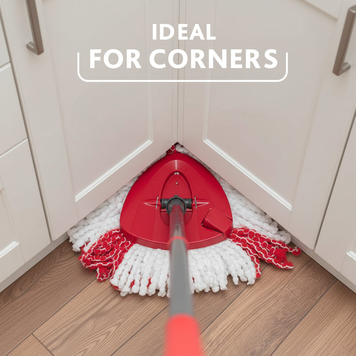 Vileda Turbo Rotating Mop Bucket Set with Foot Pedal |Telescopic Handle 85 – 123 cm | Floor mop with spinning wringer | Turbo 2in1 Microfibre Mop Head