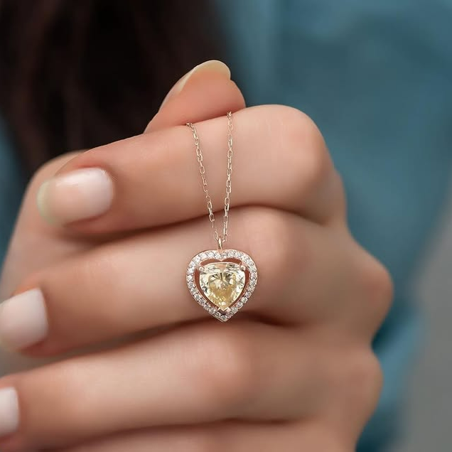 Metal Rose With Luxury Zircon Pendant Necklaces Flower Valentine Gift Set