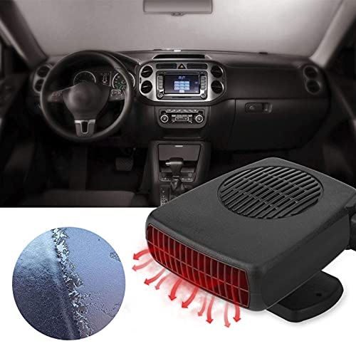 Tyenaza - 12V 150W Car Fan Heater, Portable 2-in-1 Demister & Defroster