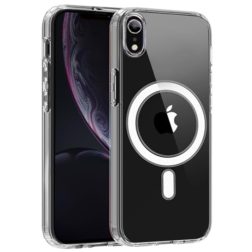 S. Tedazo - Magnetic Clear iPhone XR Case, Magsafe Compatible, Shockproof, Anti-Yellow