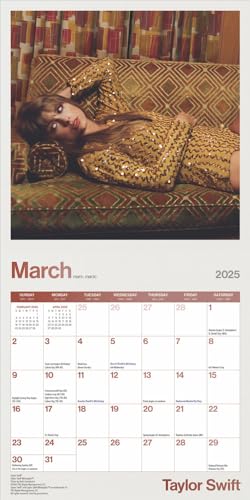 Taylor Swift OFFICIAL | 2025 7 x 14 Inch Monthly Mini Wall Calendar | Plastic-Free | BrownTrout | Music Pop Singer Songwriter Celebrity - Medaid International