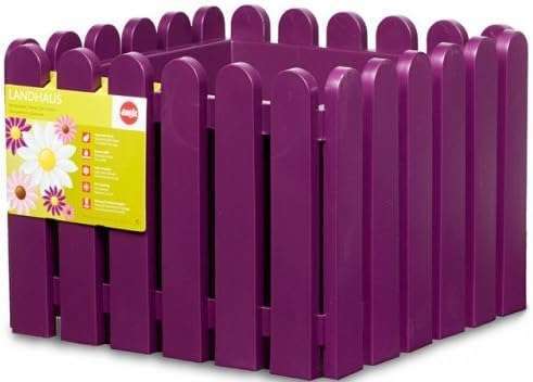 Emsa 508746 Landhaus Flower Pot for Garden, Polypropylene – Purple