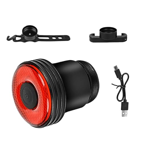 Huvqianu - Rechargeable Waterproof Cycling Rear Light with USB, 4 Modes