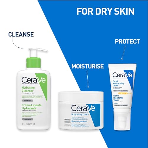 CeraVe Hydrating Cleanser | 236ml/8oz | Daily Face & Body Wash for Normal to Dry Skin - Medaid International