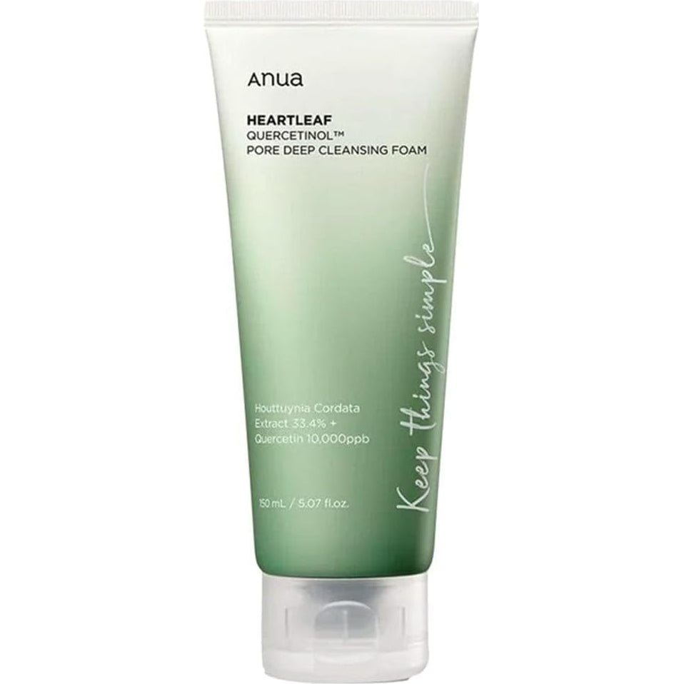 ANUA HEARTLEAF QUERCETINOL PORE DEEP CLEANSING FOAM 150 ML - Medaid International
