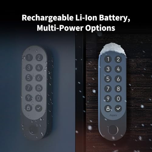 Aqara - Smart Lock U200 EL-D02D, Silver, Keyless Entry, Multiple Unlocking Methods