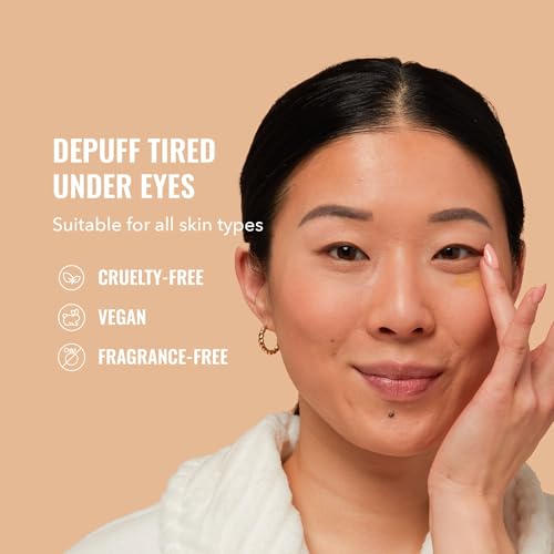 Good Molecules Yerba Mate Wake Up Eye Gel - Hydrating Under Eye Gel Cream with Hyaluronic Acid and Caffeine - Target Dark Circles and Puffiness - Skin Care for Face - Medaid International