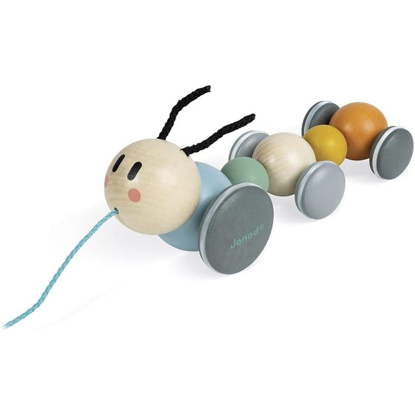 Janod - Sweet Cocoon Pull-Along Caterpillar