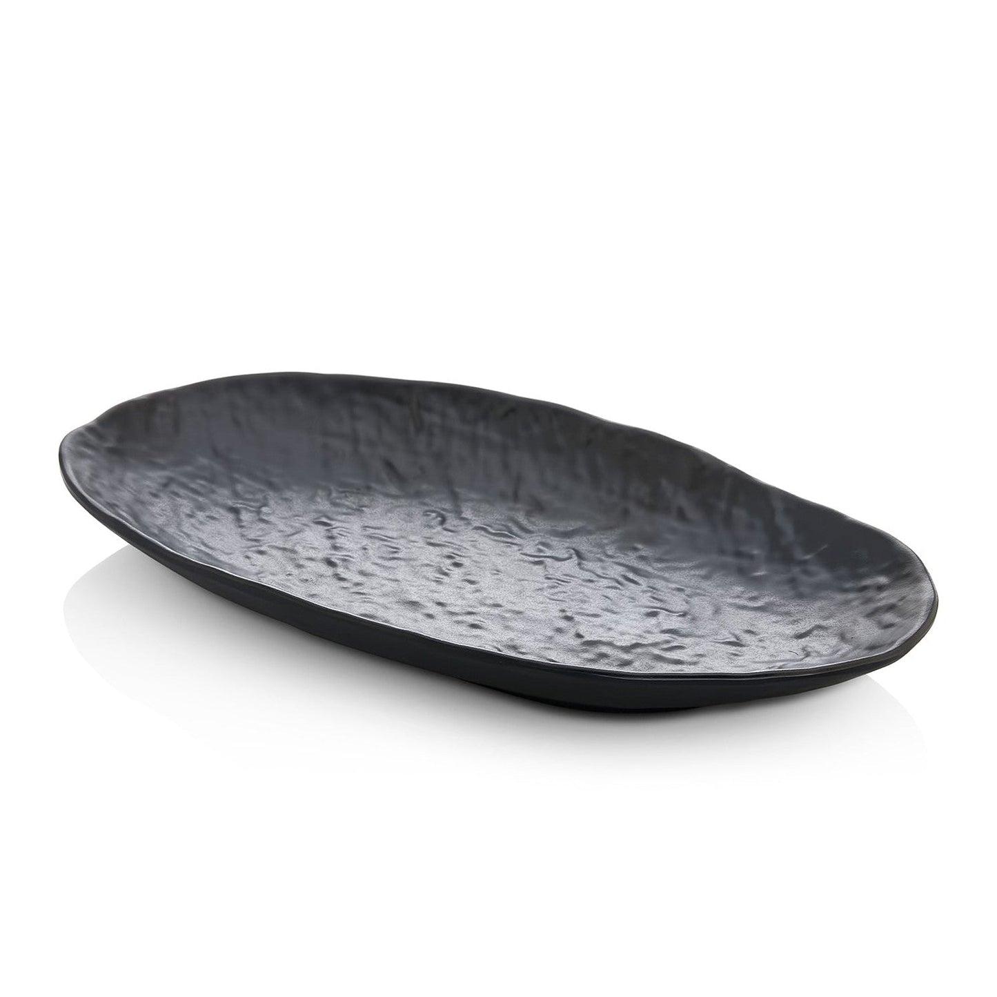 Melamine Matt Stone Oval Plate 24 cm