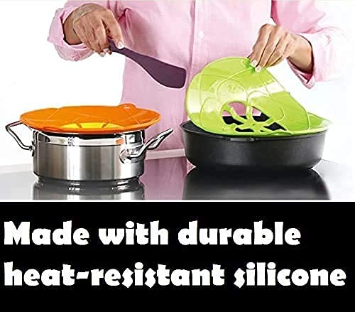 Silicone Spill Stopper Lid – Anti-Boil Over Cooking Cover