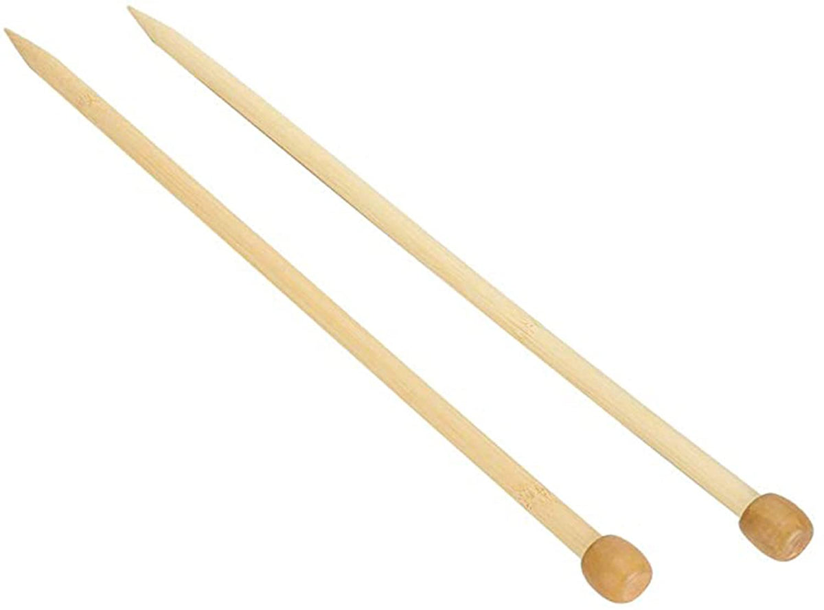 KASTWAVE Premium Portable Wooden Knitting Needles Set - 2Pcs 12mm Single Point Tools for Easy DIY Sweater & Scarf Crafting, Perfect for Beginners & Experts